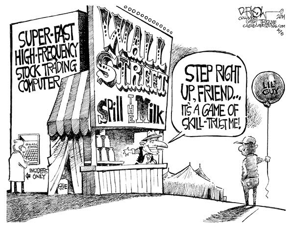 140413 Wall Street Carnival Game - Darkow Cartoon