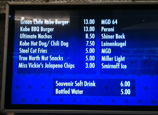 How Much Is a Burger at the Cowboys' New Stadium? - Capitalogix