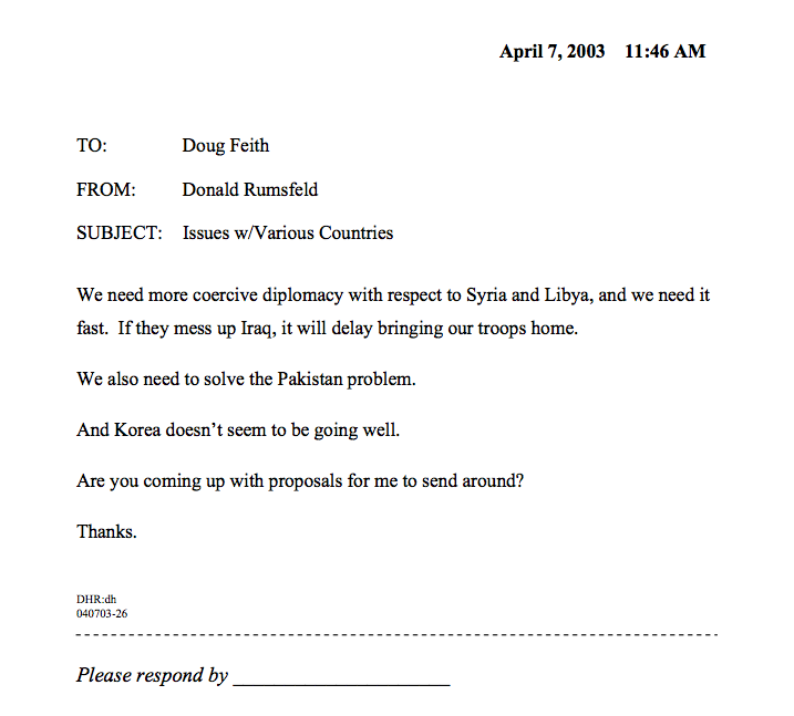 150415 Rumsfeld's Awesome Memo