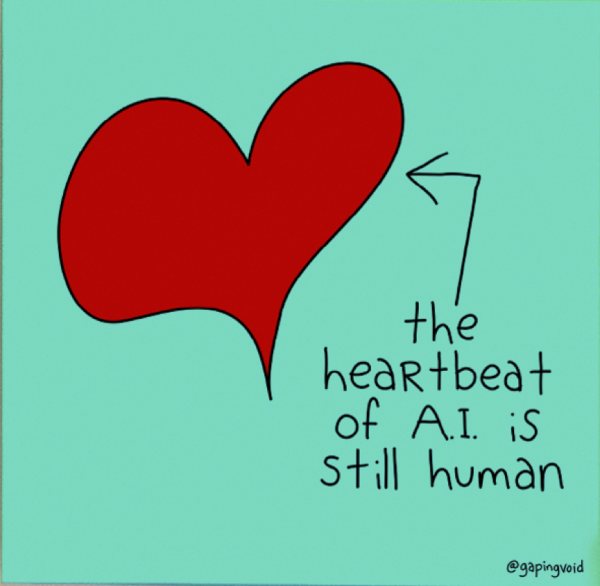 The Heartbeat of AI is Still Human_GapingVoid