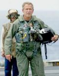 090802 Bush FlightSuit - Declaring Victory