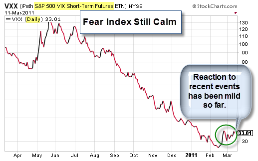 110313 Fear Index Still Showing Calm