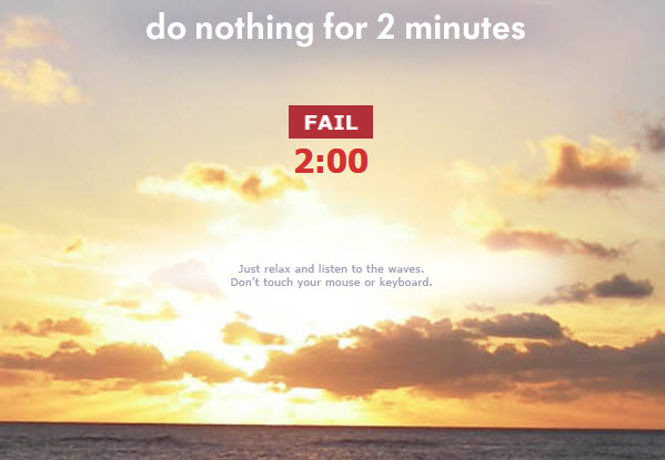 110602 Do Nothing For Two Minutes