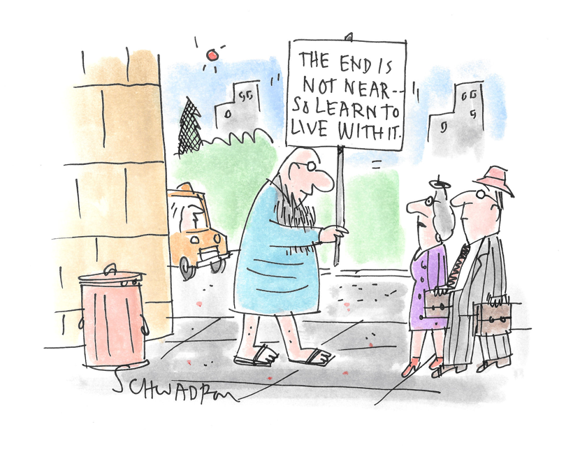 Street Preacher Revises Apocalypse Message to Adaptation